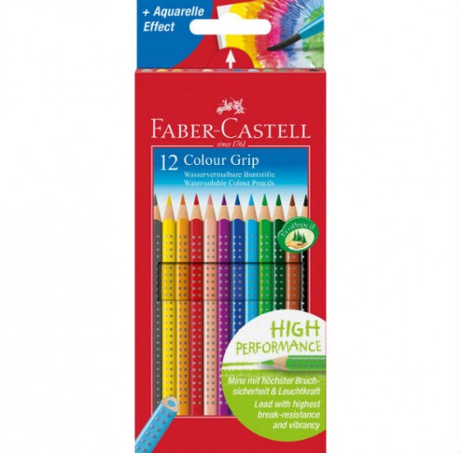 Ξυλομπογιές Faber-Castell Grip 12 χρωμάτων  